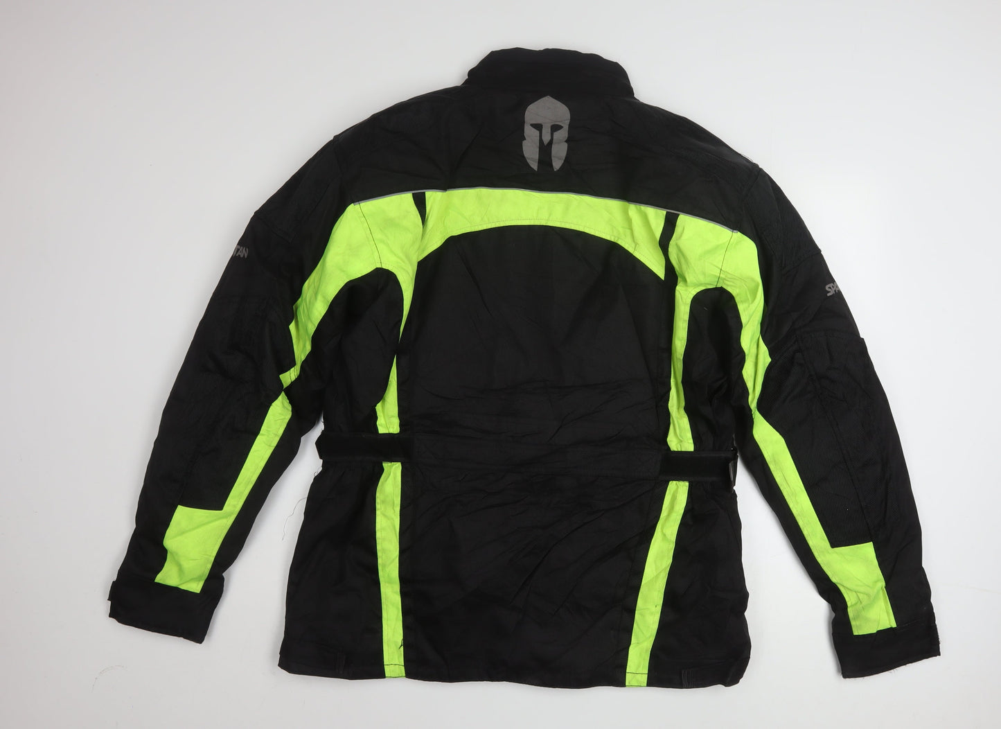 Spartan Men's Black Motorcycle Jacket L Reflective Softshell