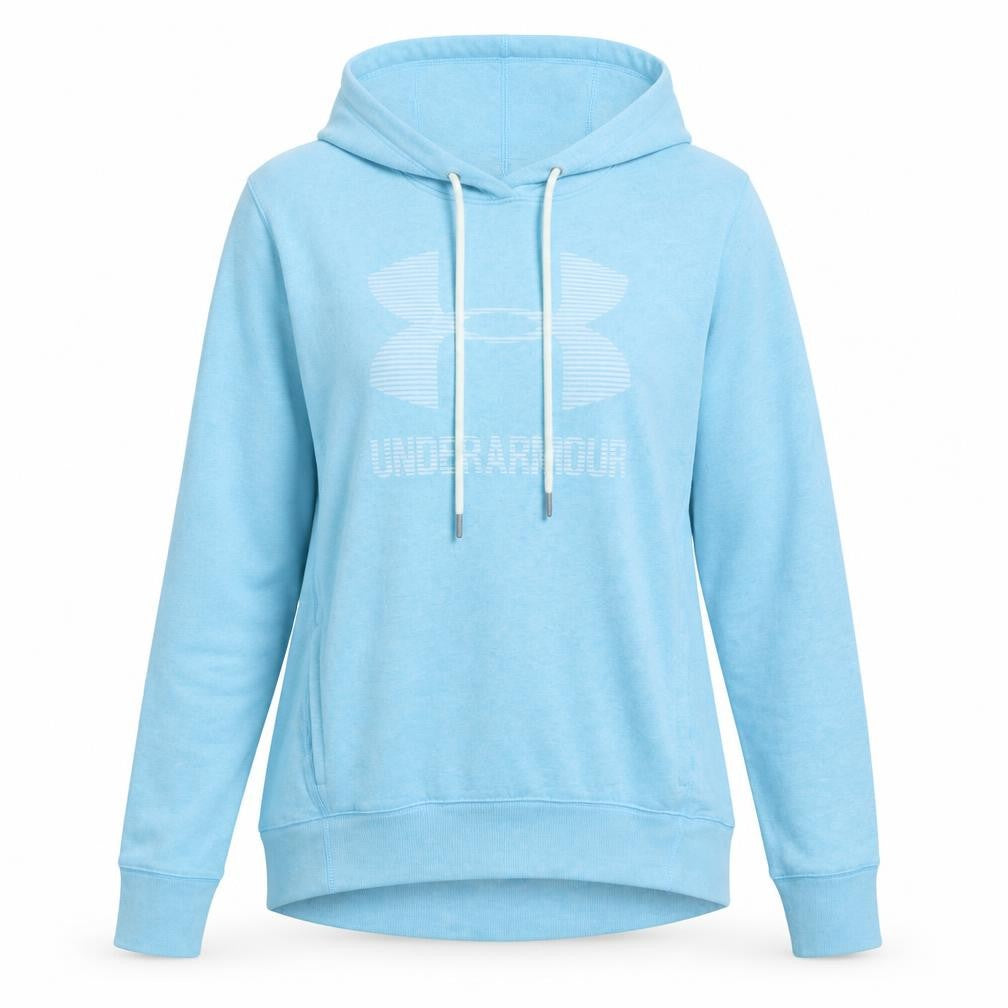 Under Armour Women's Blue Pullover Hoodie Size M Logo Print