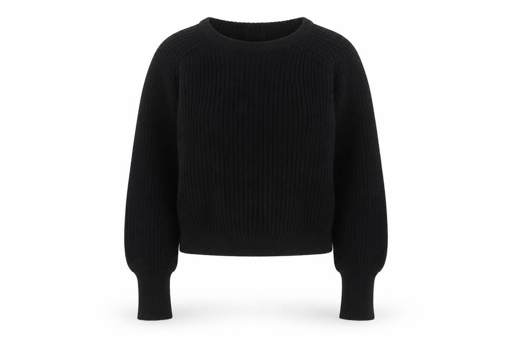 American Apparel Women’s Black Cotton Chunky Knit Jumper Size M