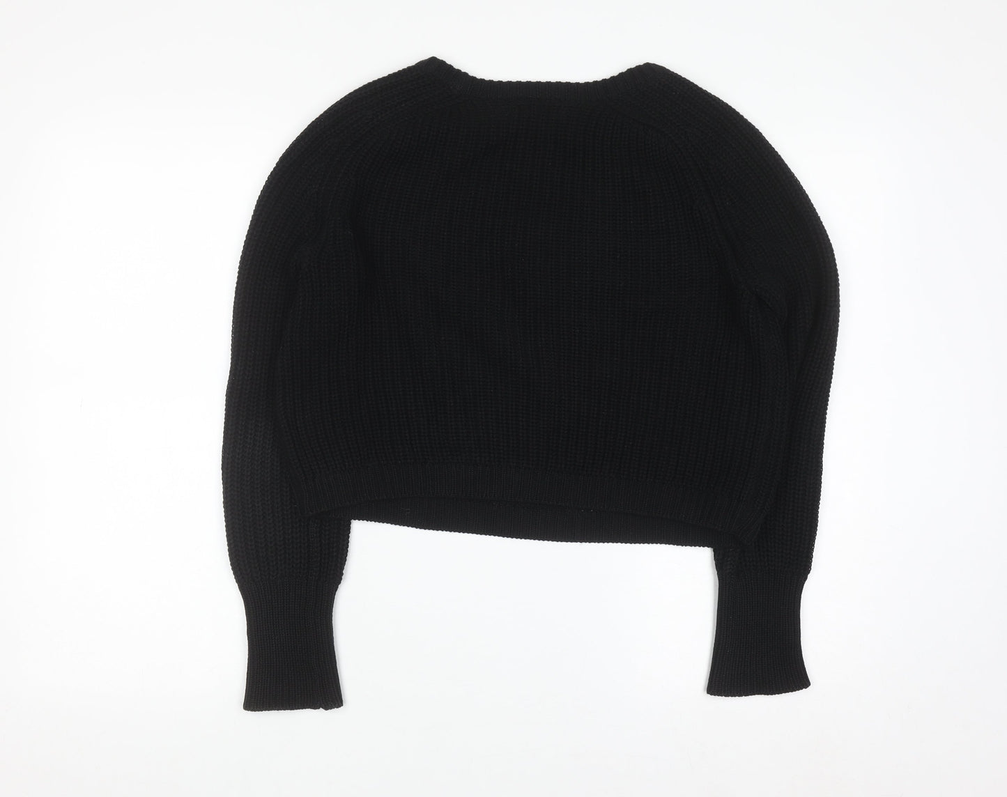 American Apparel Women’s Black Cotton Chunky Knit Jumper Size M