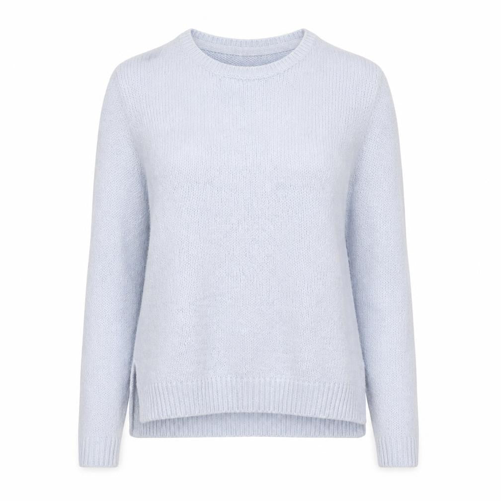 H&M Women Blue Pullover Knit Crew Neck Jumper Size S