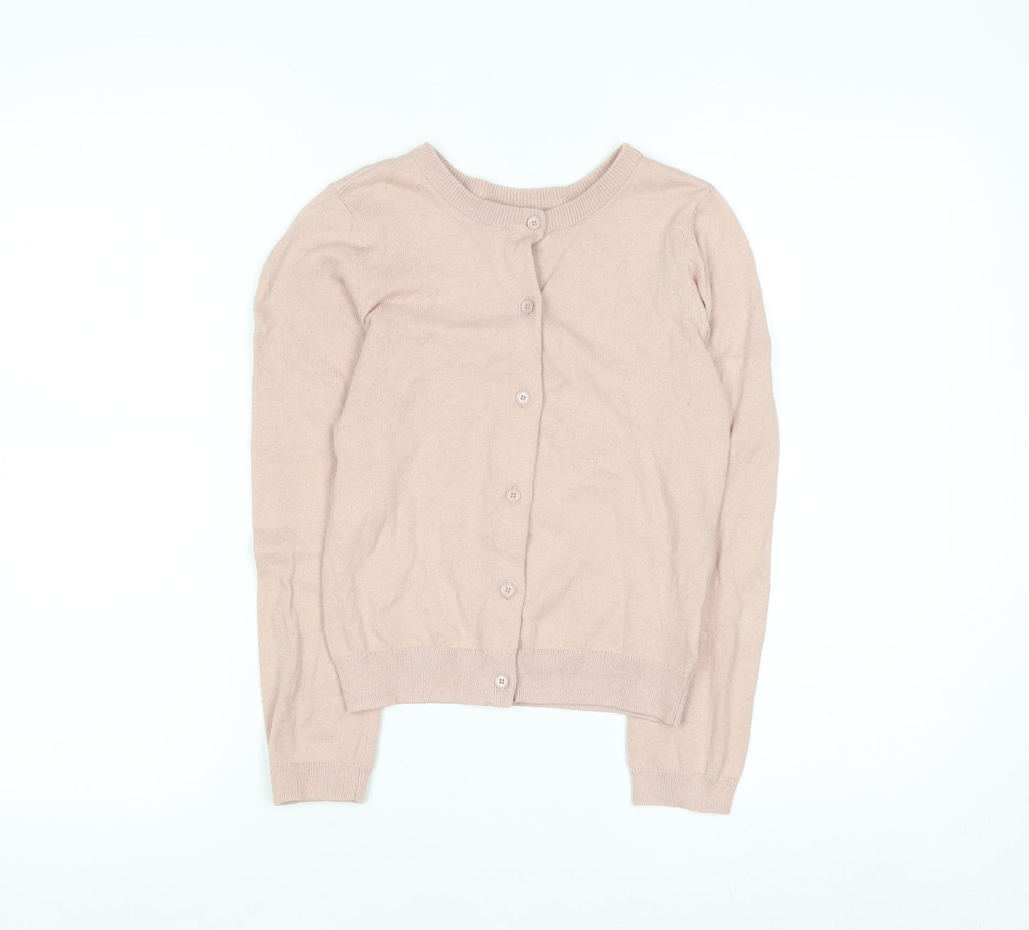 Gap Kids Girls Beige Cotton Button-Up Cardigan 10-11 Years