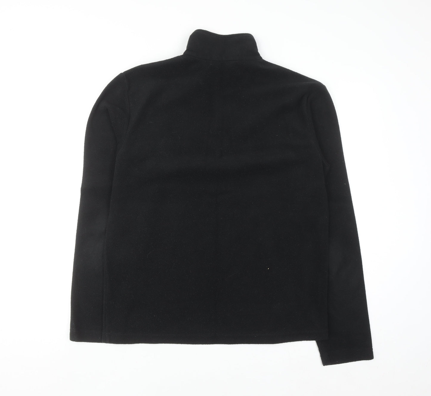 Regatta Mens Black Fleece 1/4 Zip Pullover Sweatshirt M