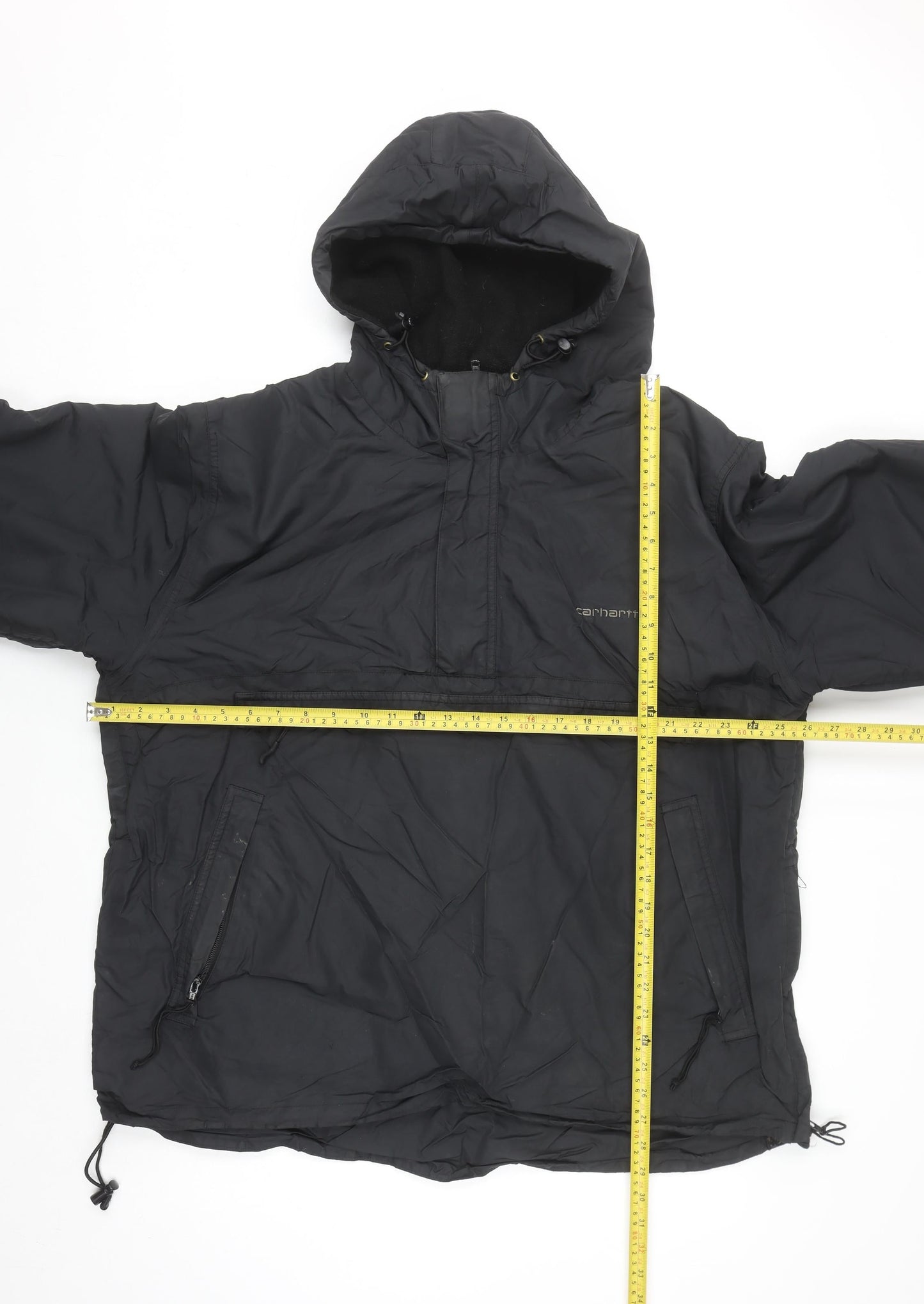 Carhartt Men's Black XL Anorak Hooded Nylon Winter Jacket