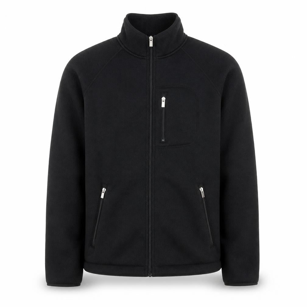 Marks & Spencer Men's Black Full Zip Fleece Sweatshirt S Regular
