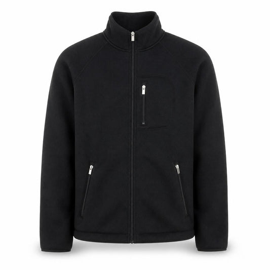 Marks & Spencer Men's Black Full Zip Fleece Sweatshirt S Regular