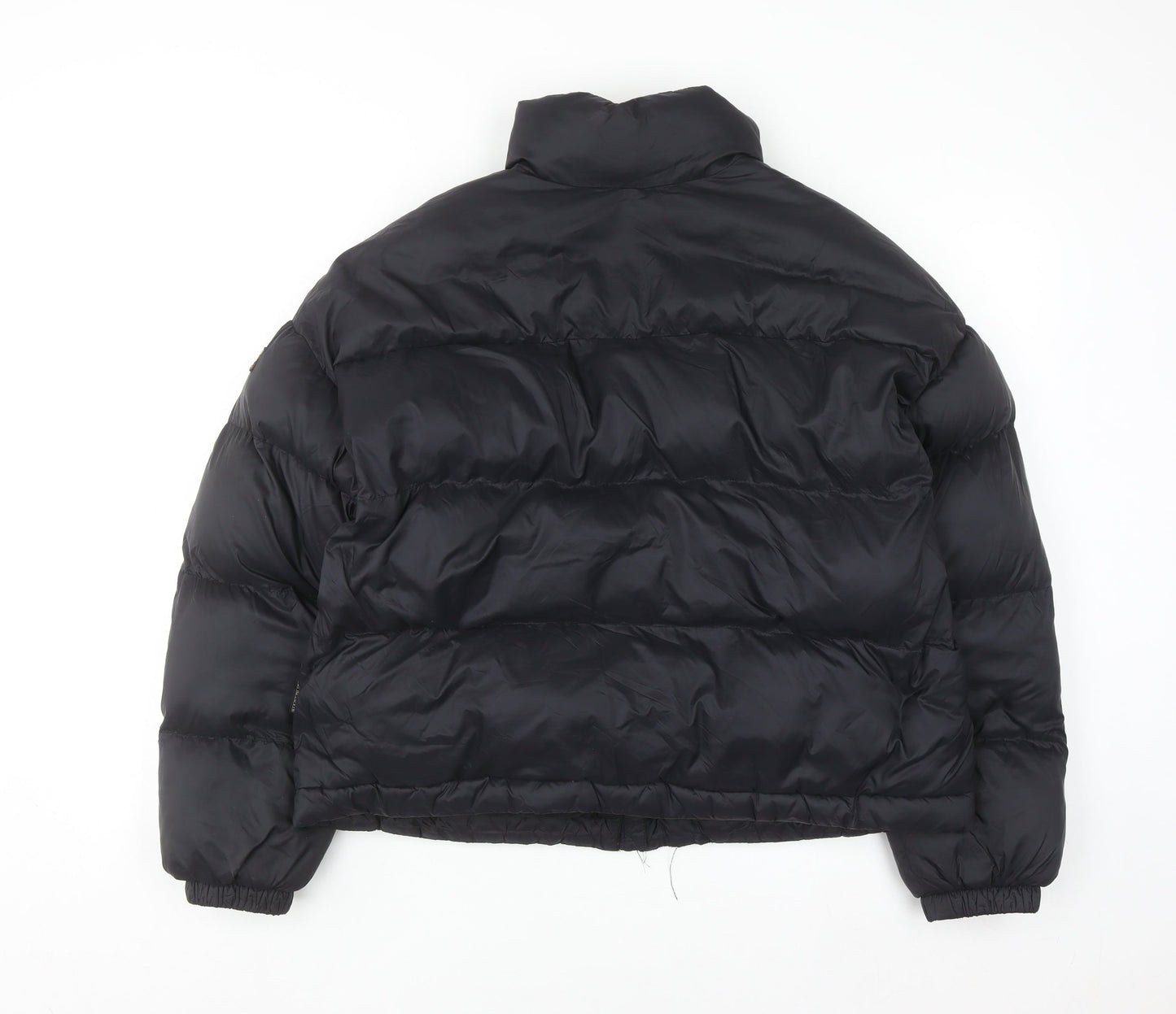 Napapijri Men's Black Small Puffer Jacket Winter Insulated Zip