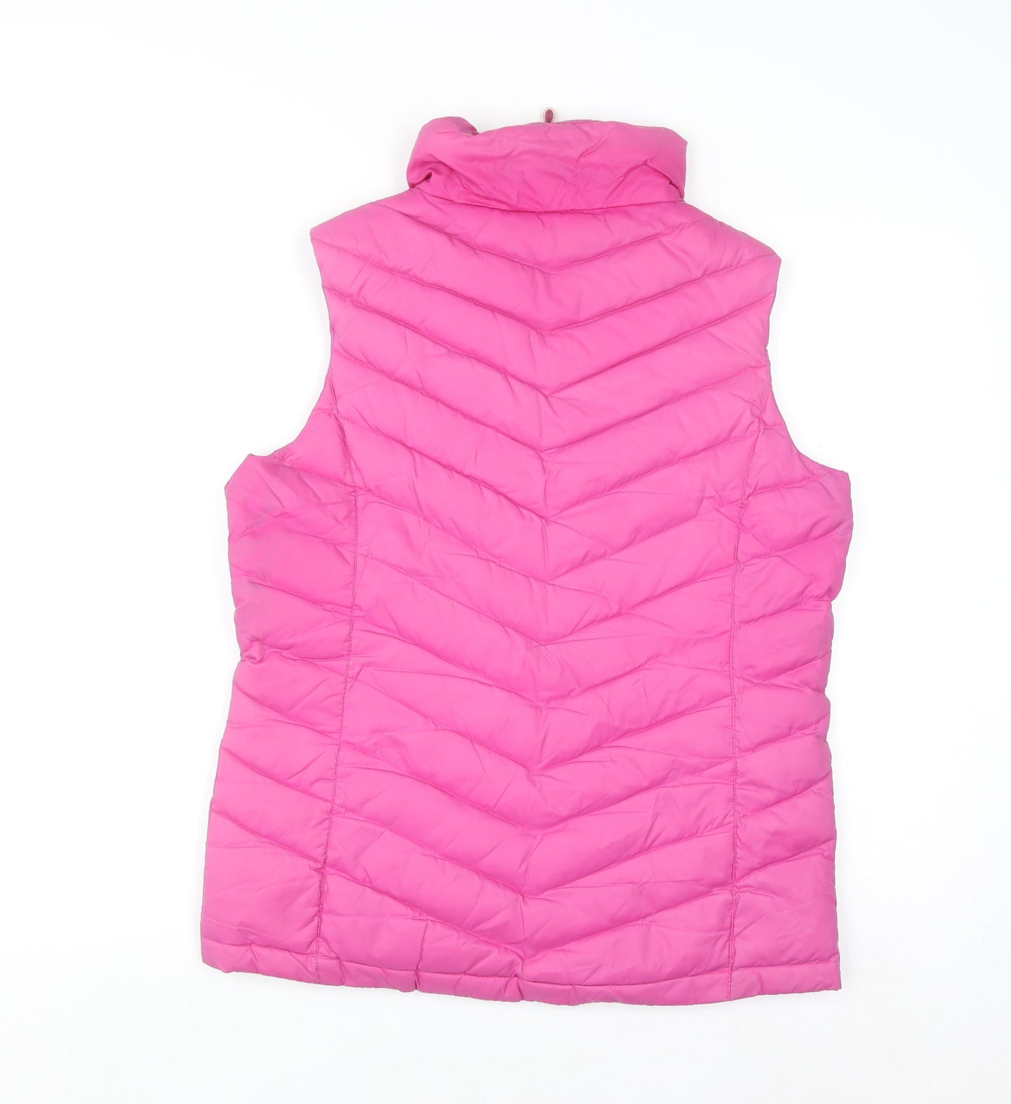 Technicals Women's Pink Down Puffer Gilet Size 10 Lightweight