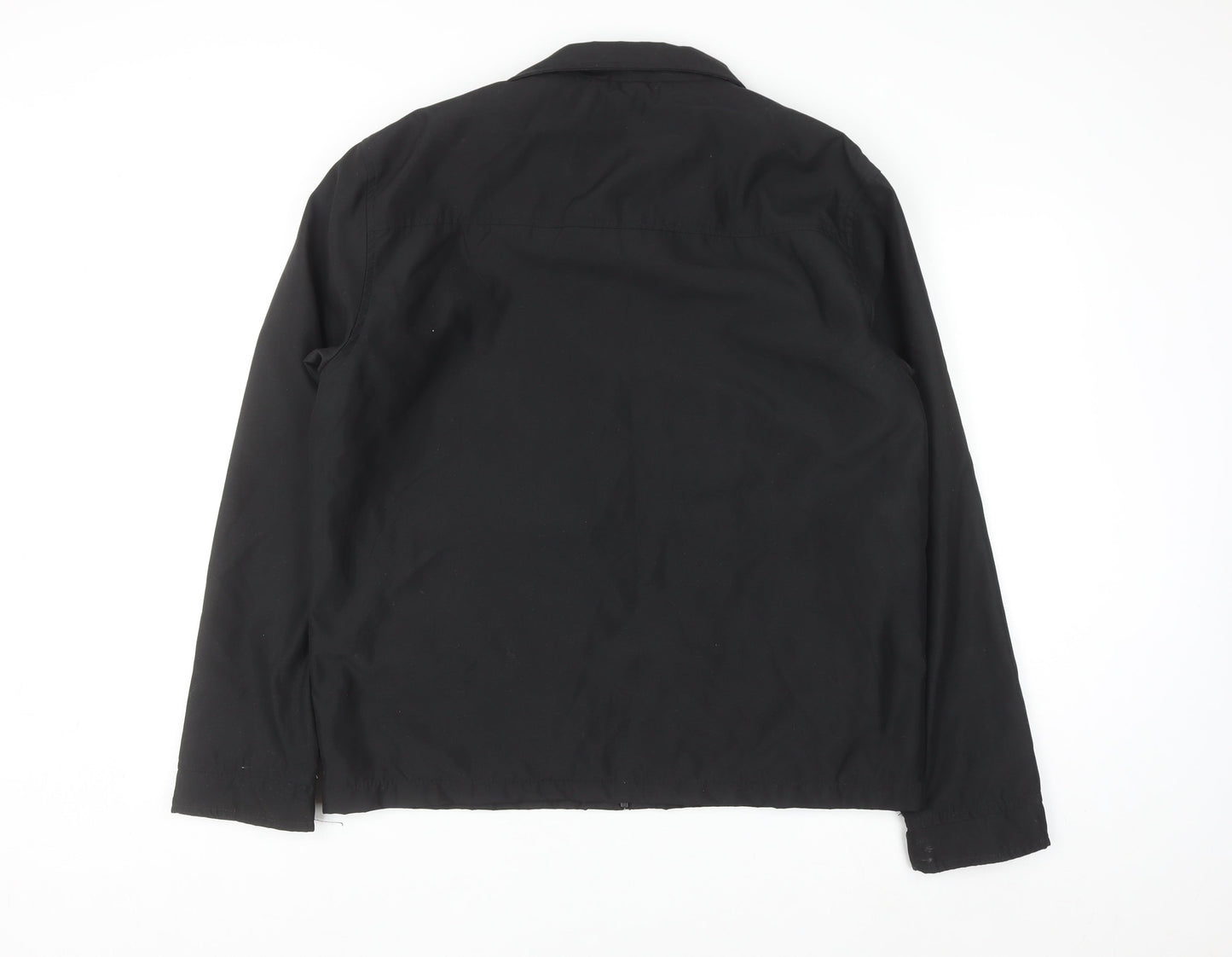 Hutson Harbour Men's Black L Basic Full Zip Jacket Polyester Lined