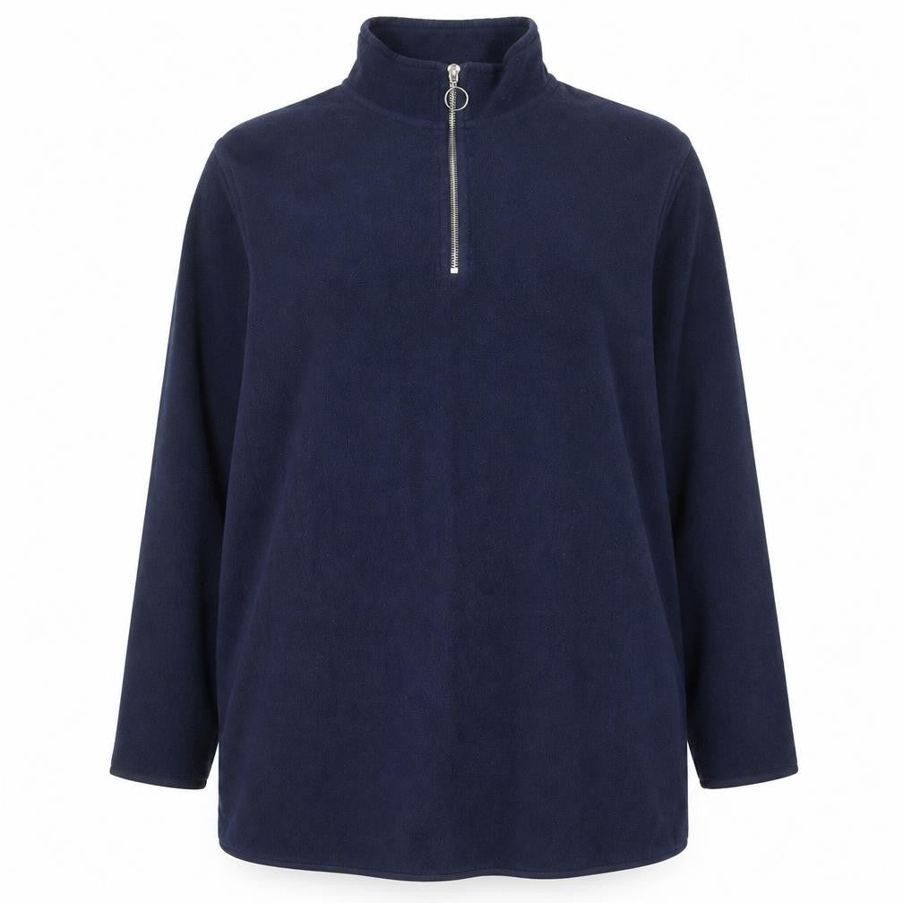 TU Woman Navy Fleece 1/2 Zip Pullover Sweatshirt Size 20