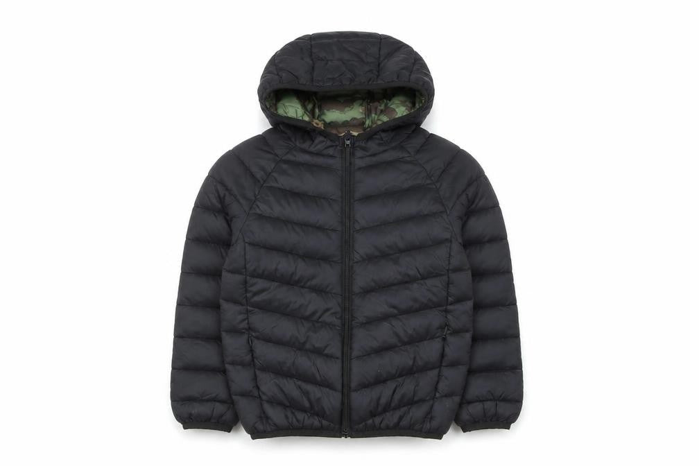 Marks & Spencer Boys Black Hooded Puffer Jacket 4-5 Years
