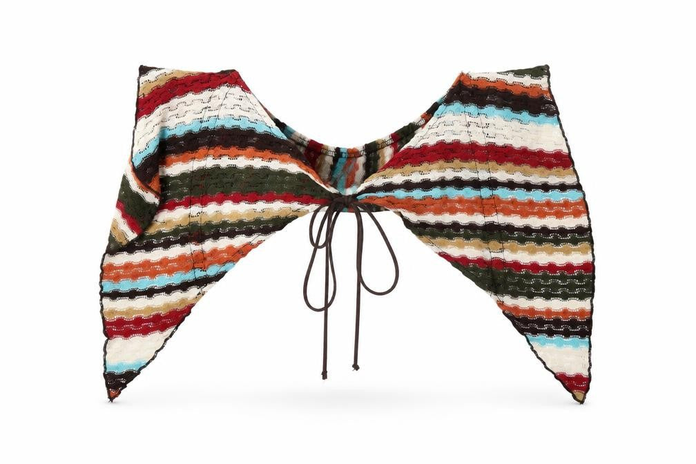 Pull & Bear Womens Multicoloured Crochet Open-Knit Boho Shrug Size 12