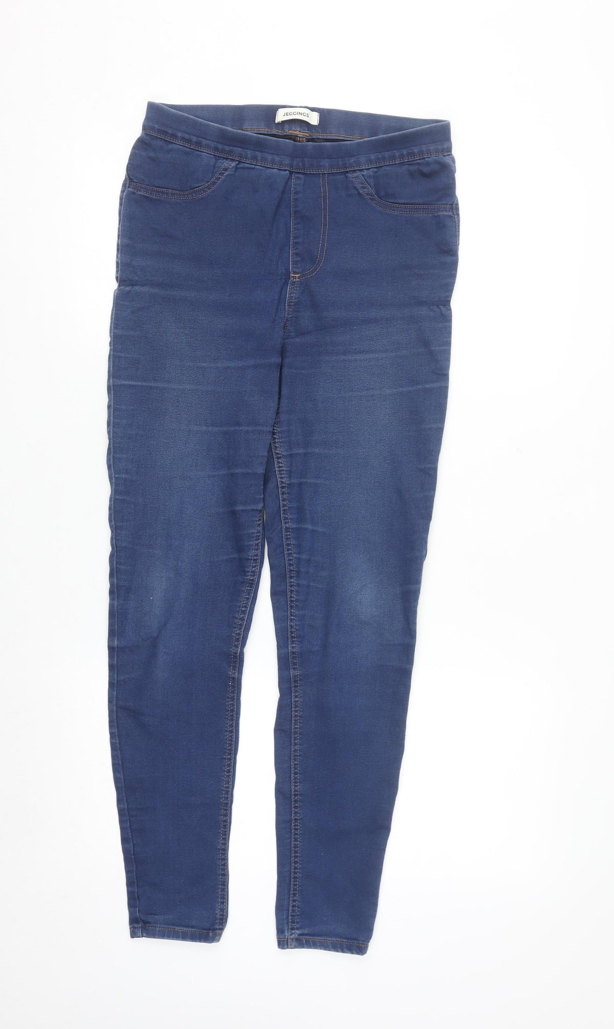 Marks & Spencer Women's Blue Jeggings UK 10 Regular Fit Stretch Denim