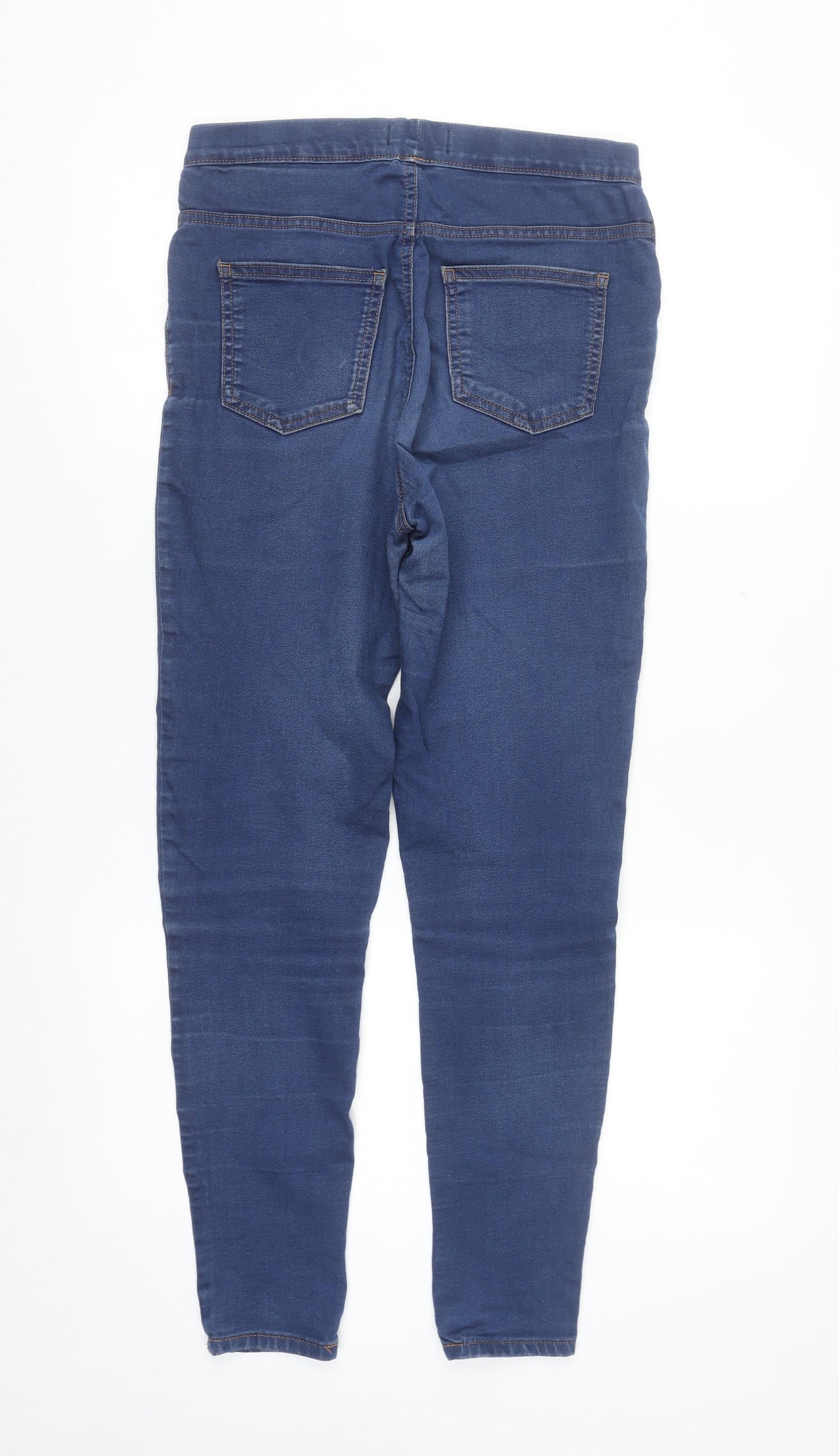 Marks and Spencer Women's Blue Jeggings UK 10 Regular Fit Stretch Denim