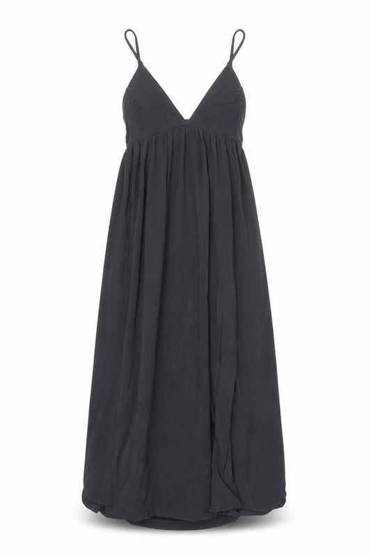 Urban Outfitters Women Black XS V-Neck Long Slip Dress