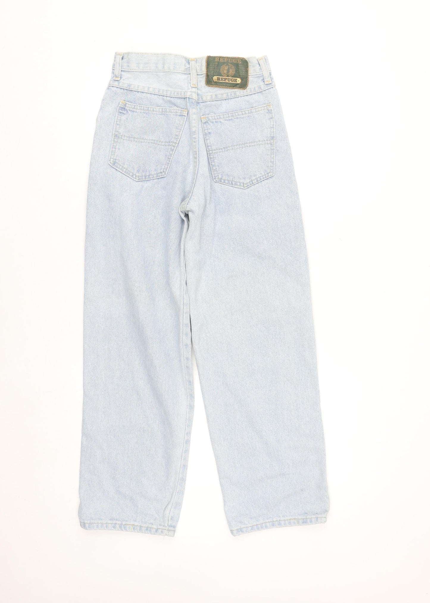 Refuge Womens Blue High Rise Mom Jeans Size 25 Relaxed Fit Denim