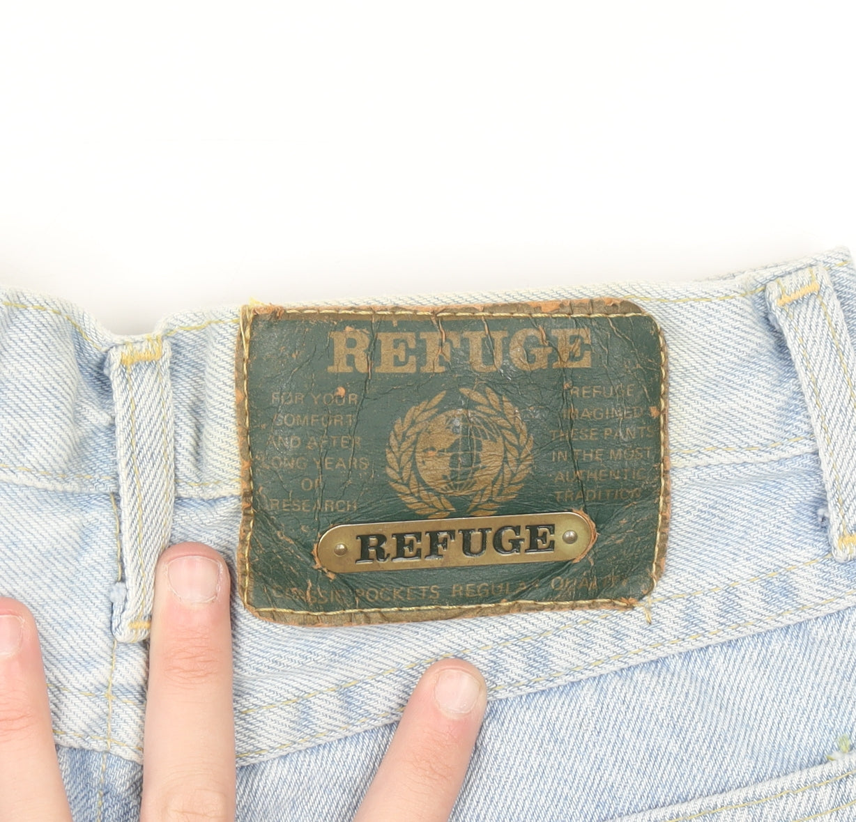Refuge Womens Blue High Rise Mom Jeans Size 25 Relaxed Fit Denim