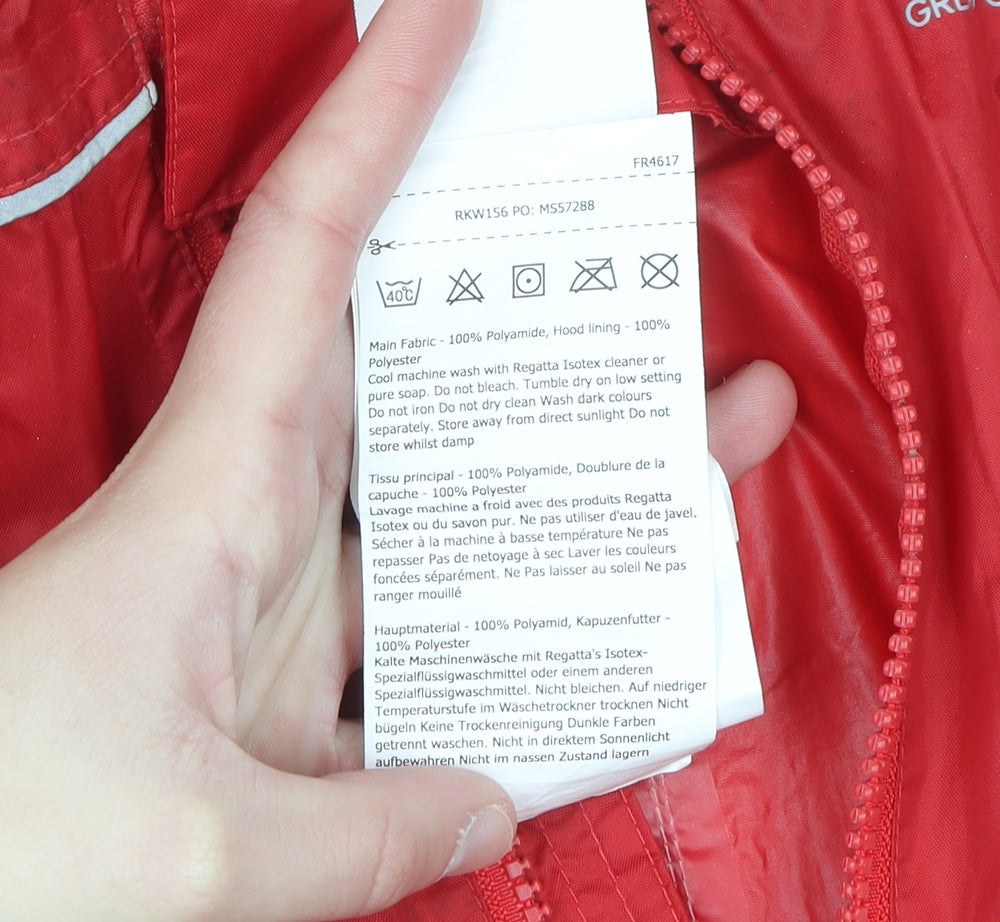 Regatta Great Outdoors Red Unisex Baby 12-18M Waterproof Hooded Snowsuit