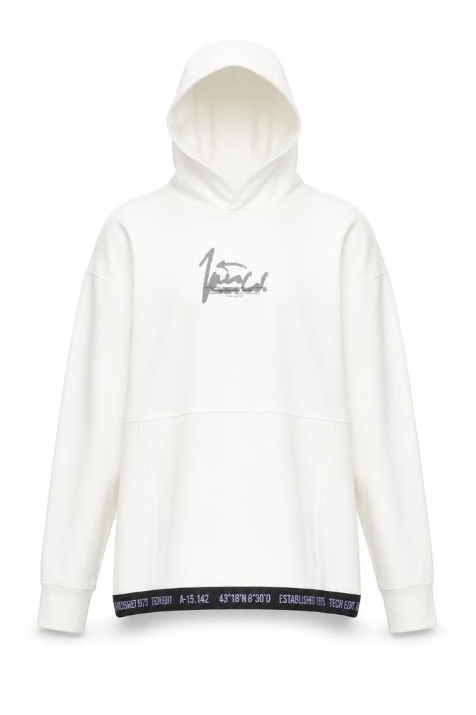 Zara Teens White Pullover Hoodie with Logo Graphic Size 10