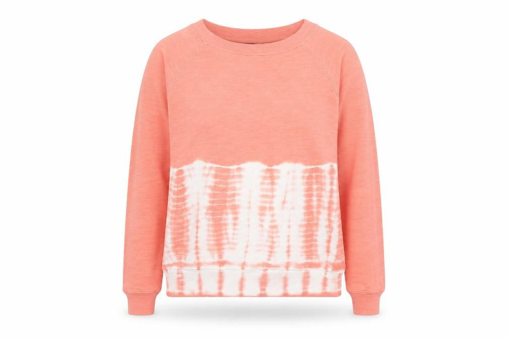 Marks & Spencer Women Orange Tie-Dye Cotton Sweatshirt Size 10