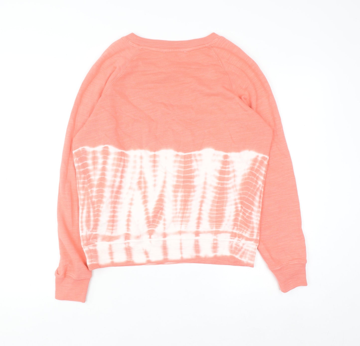 Marks and Spencer Women Orange Tie-Dye Cotton Sweatshirt Size 10