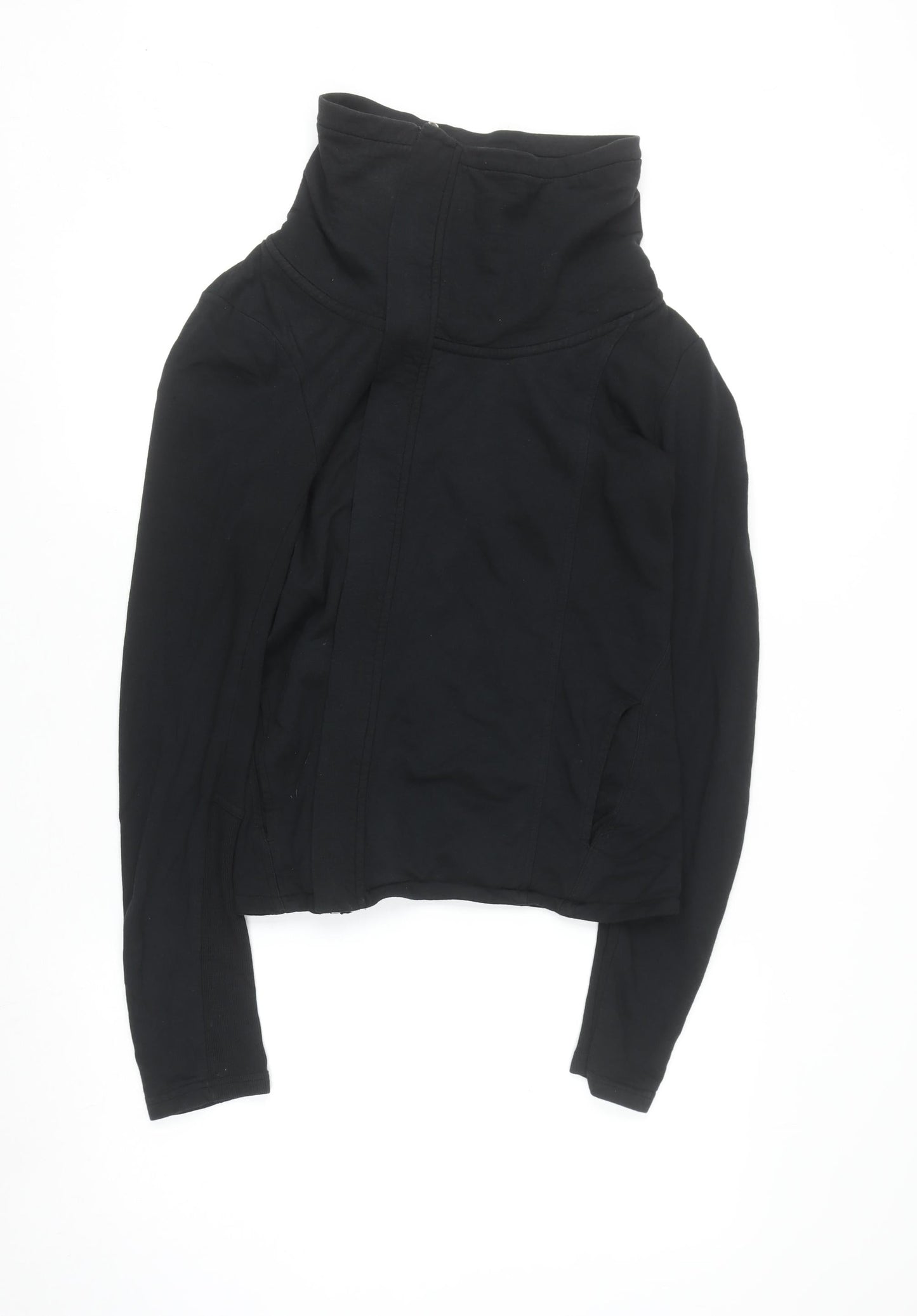 Next Women Black Size 12 Full Zip Hoodie Lightweight Casual