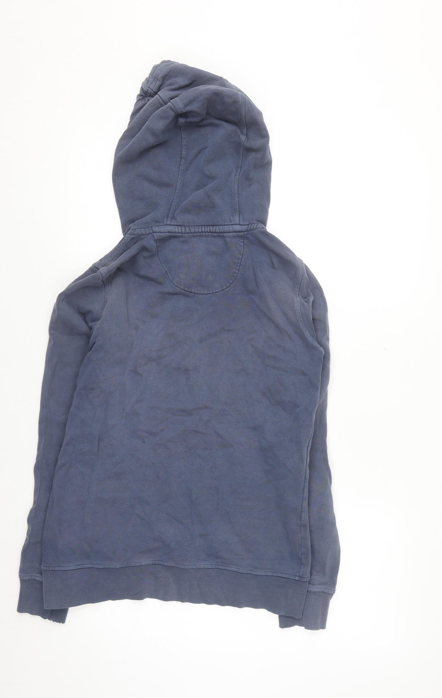 Rule The Water Women's Dark Navy Henley Hoodie Size M 100% Cotton