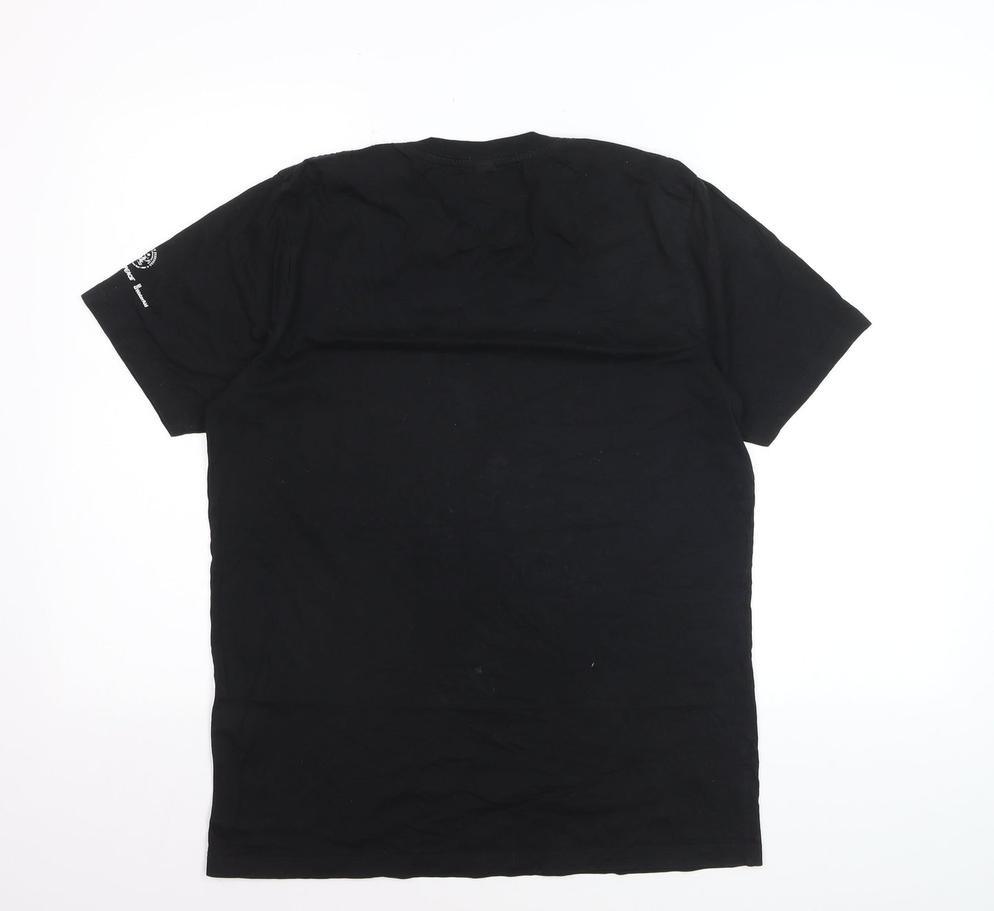 Earth Positive Men's Black Medium Graphic Festival Quote T-Shirt