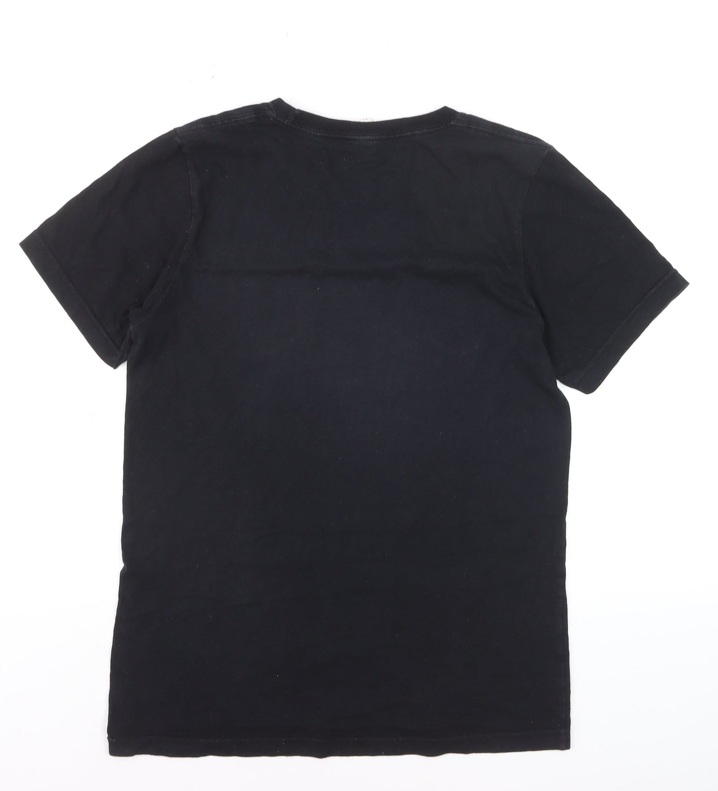 Bella + Canvas Men's Black Graphic Quote Cotton T-Shirt Size S