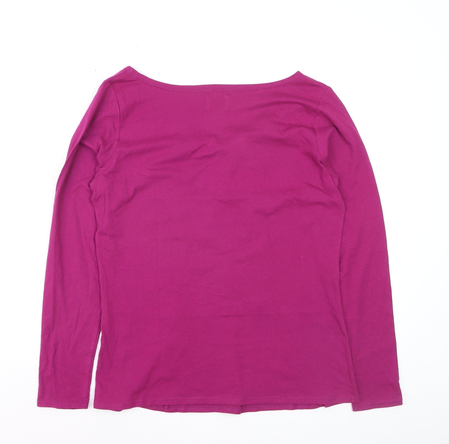 People Tree Women’s Pink Long Sleeve Organic Cotton Blouse Size 14