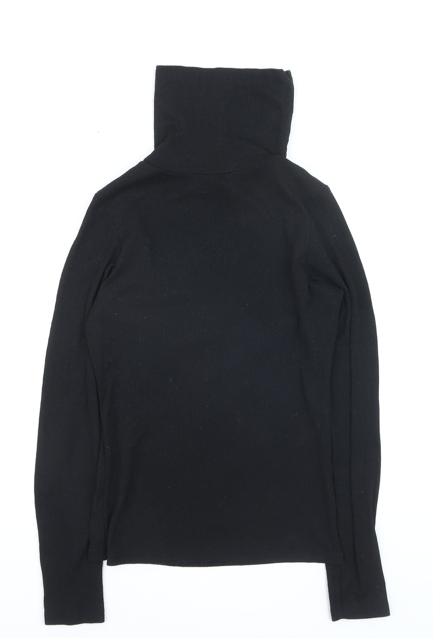 New Look Women’s Black Roll Neck Slim Fit Long Sleeve Jumper Size 12