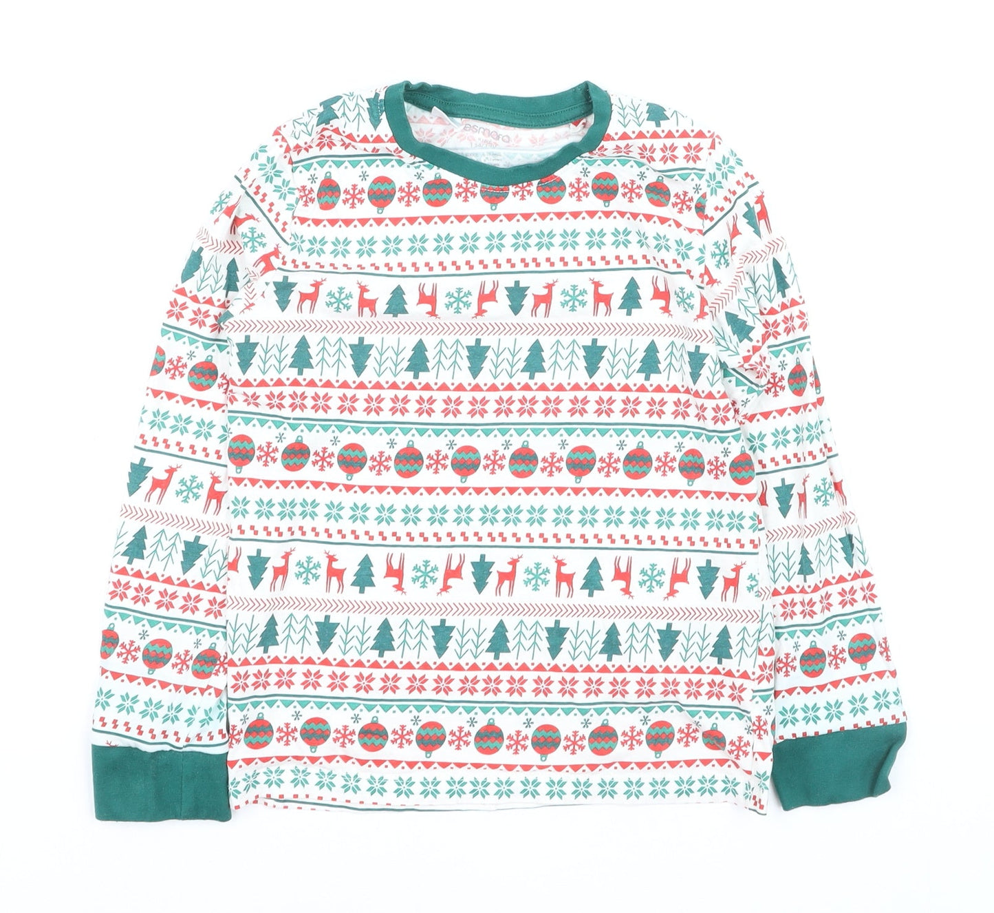 Esmara Boys Multicoloured Christmas Long Sleeve Pyjama Top 9-10 Years