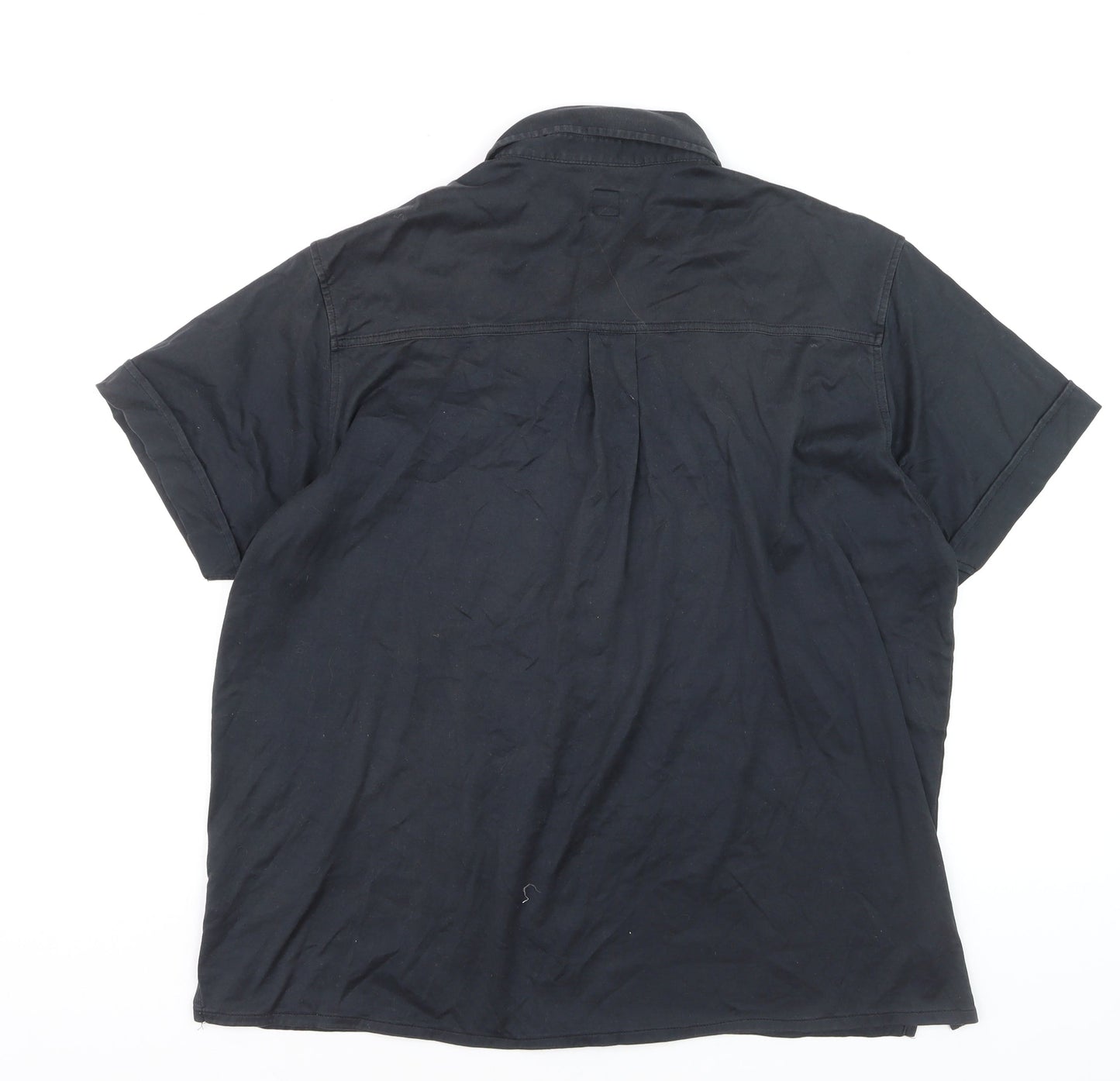 Adidas Men’s Black Cotton Short Sleeve Polo Shirt XL