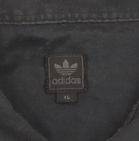 Adidas Men’s Black Cotton Short Sleeve Polo Shirt XL