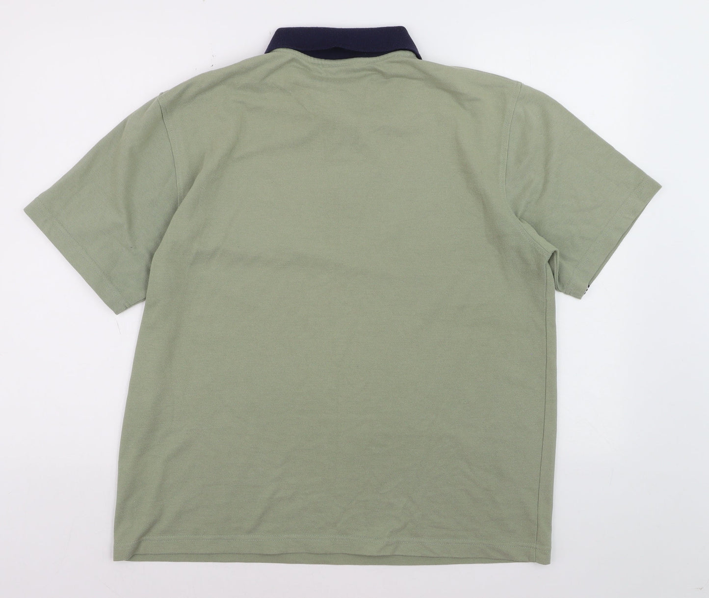 Le Coq Sportif Men’s Green Polo Shirt M Regular Fit Classic Style