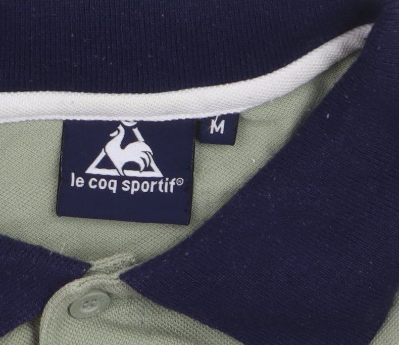Le Coq Sportif Men’s Green Polo Shirt M Regular Fit Classic Style