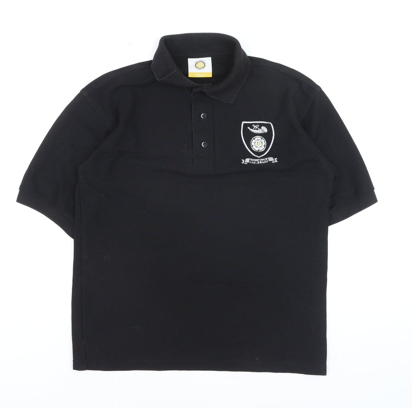 Pinders Schoolwear Boys Black Short Sleeve Polo Shirt Size Small