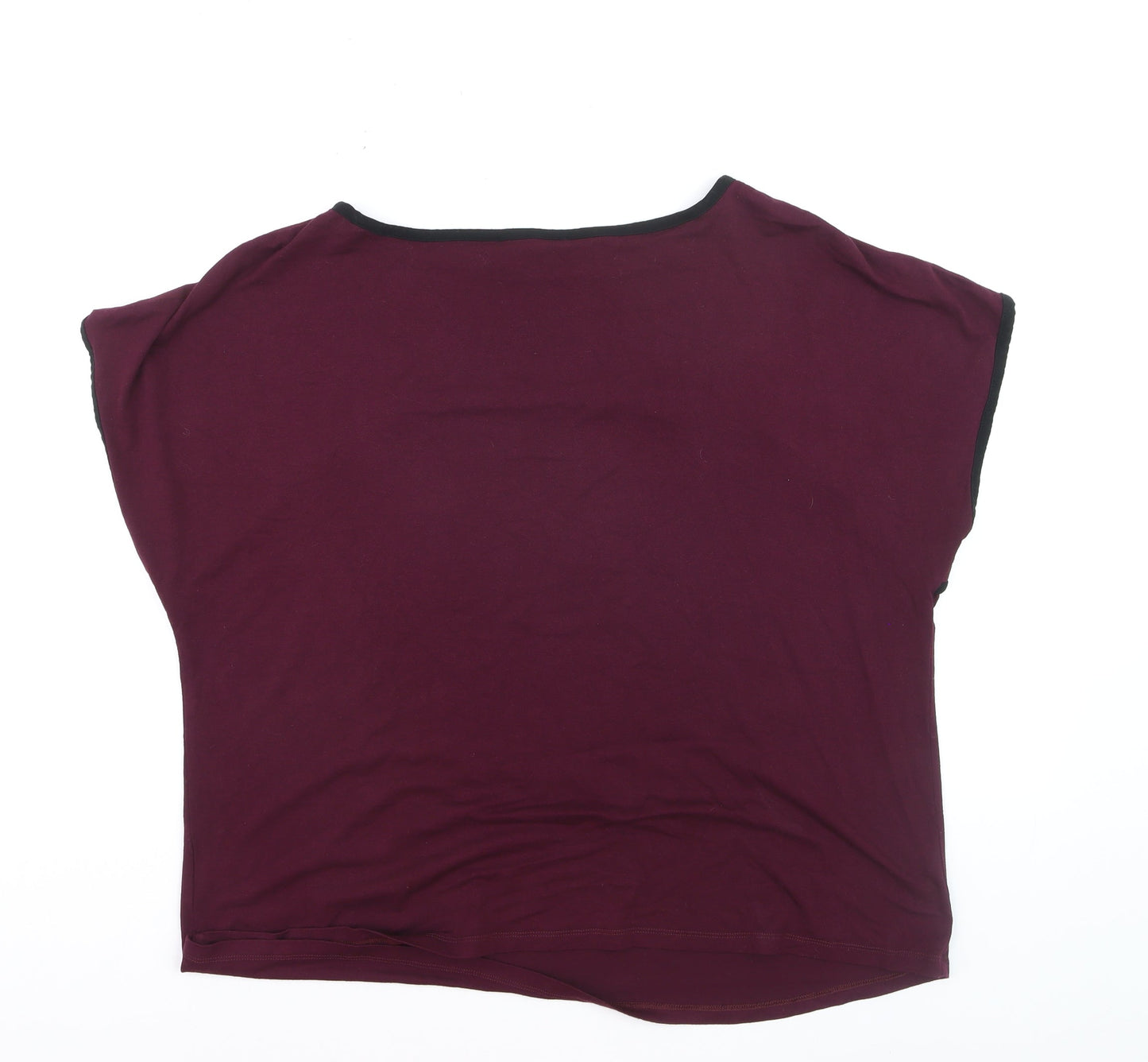 Marks and Spencer Women's Red Short Sleeve Basic Stretch T-Shirt Size 18
