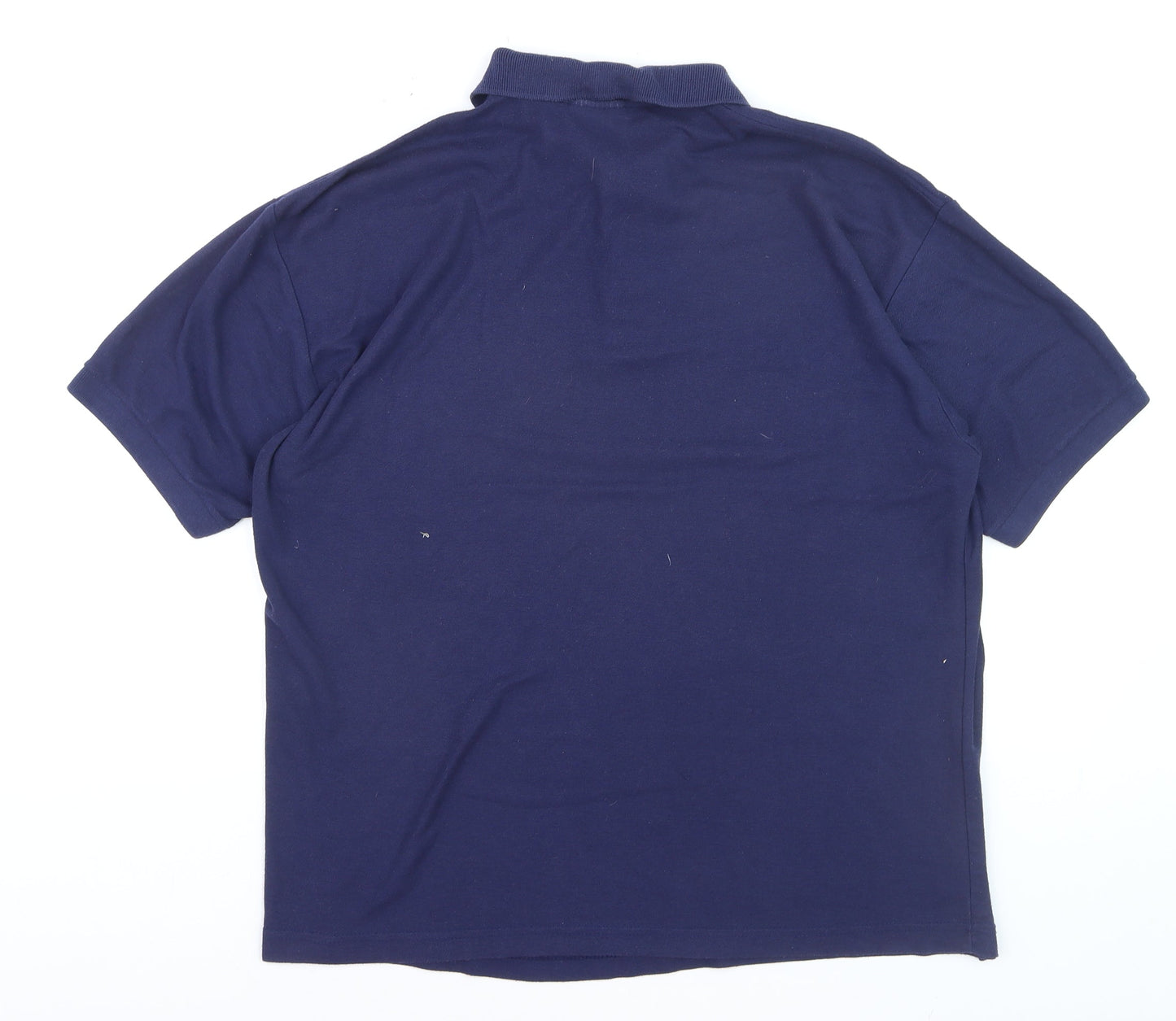 Promo Style Men's Blue L Logo Polo Shirt Short Sleeve Regular Fit