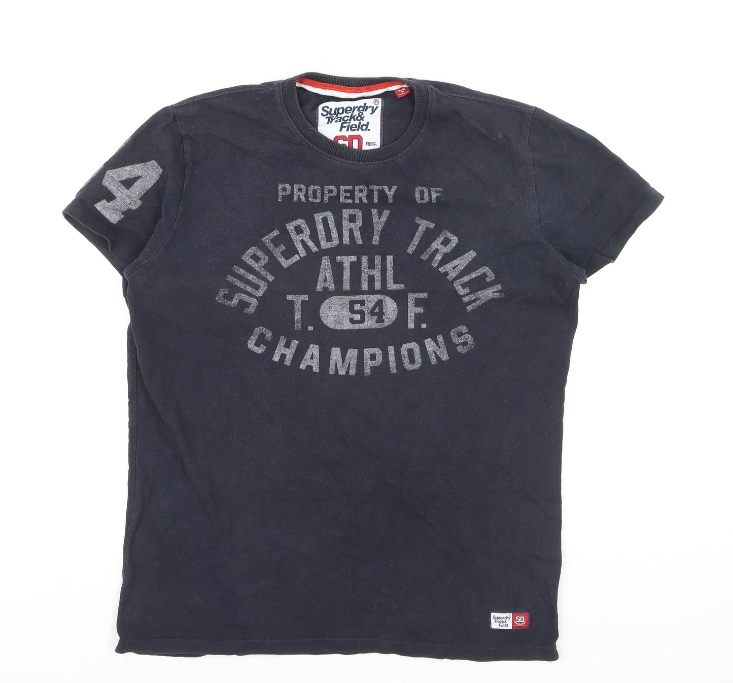 Superdry Men's Black XL Athletic Graphic Cotton T-Shirt