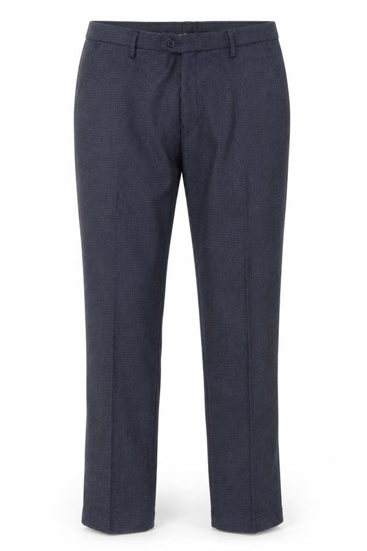 Cavani Women's Blue Herringbone Dress Pants Size 12 Regular Fit