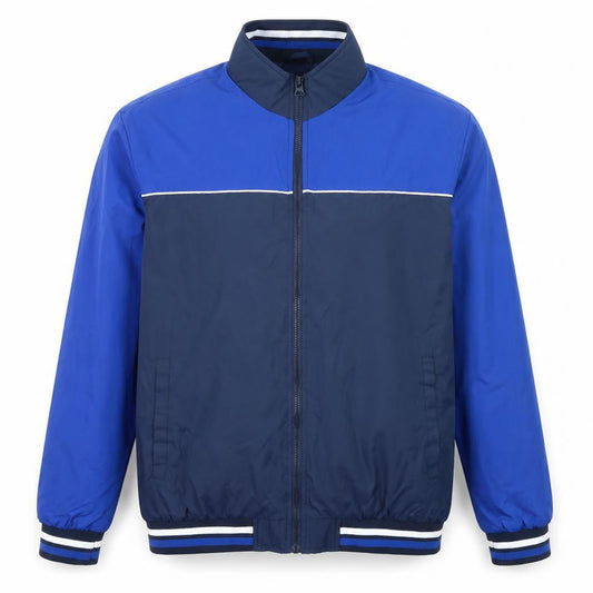 Studio Men's Blue XL Track Jacket Lightweight Full Zip