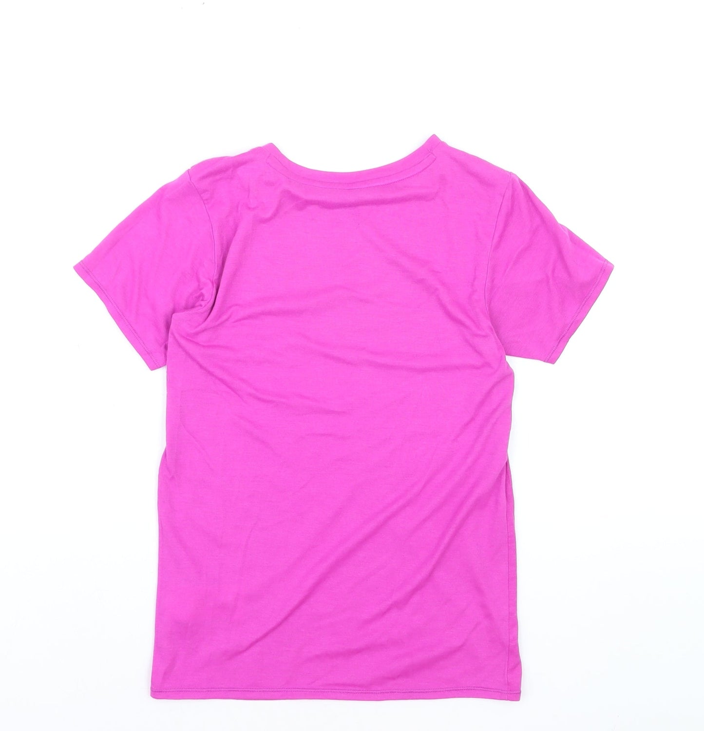 Puma Girls Pink 11-12 Years Crew Neck Short Sleeve Training T-Shirt