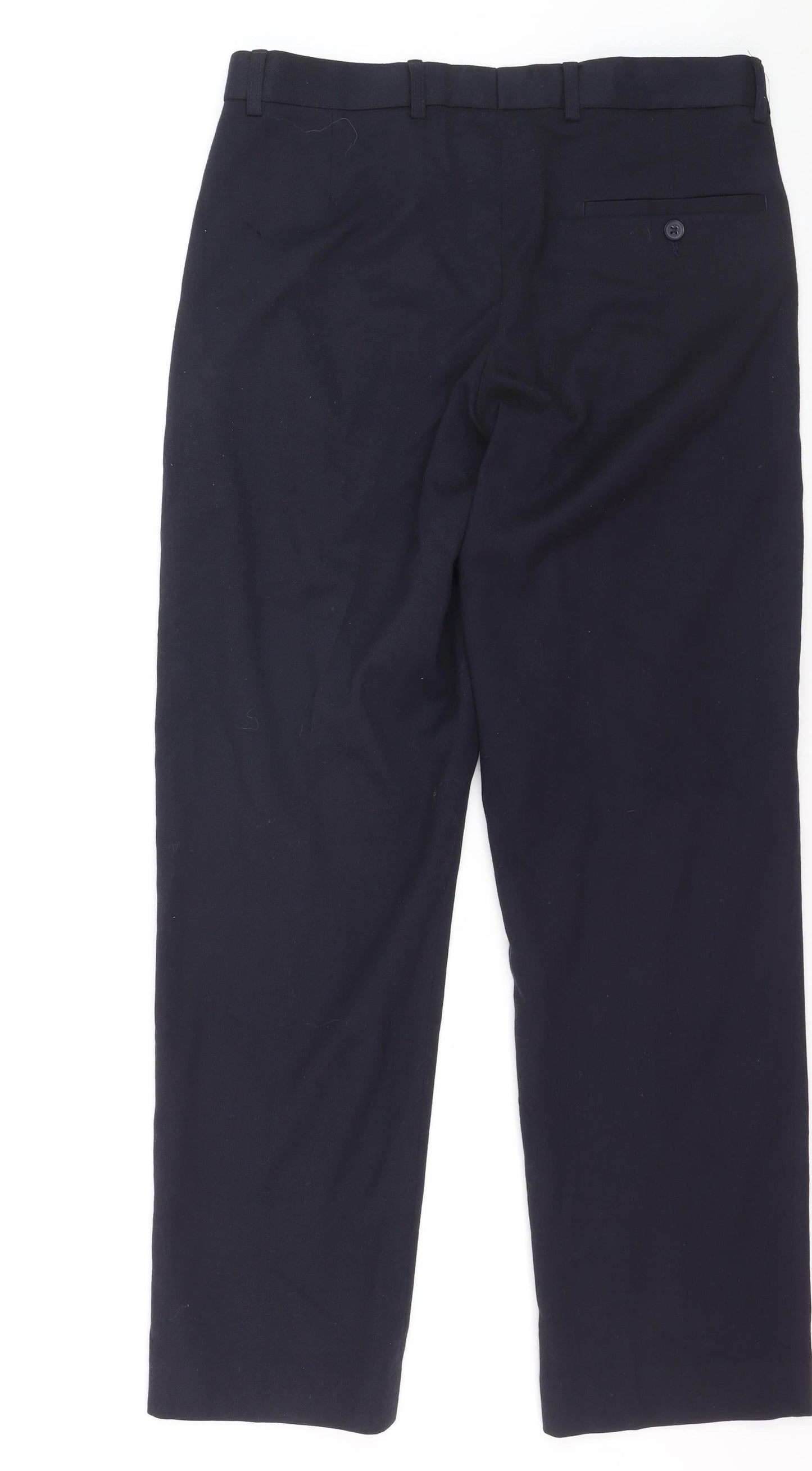 Dunnes Stores Men's Navy Blue Regular Fit Dress Pants 32W 31L