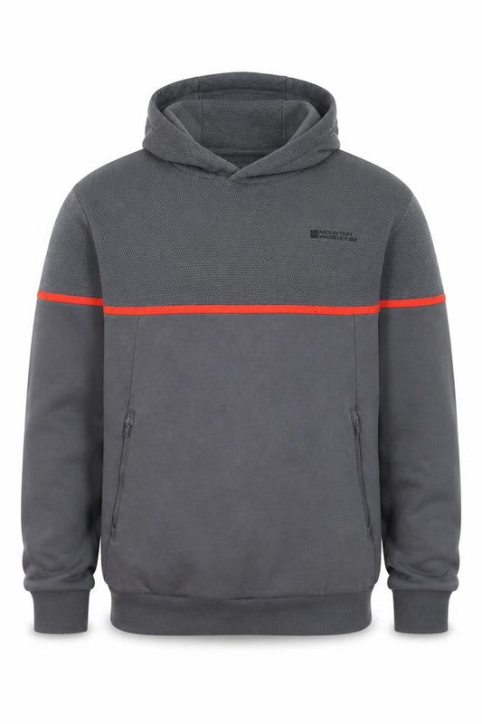 Mountain Warehouse Men’s Grey Pullover Hoodie Medium Outdoor Quick Dry