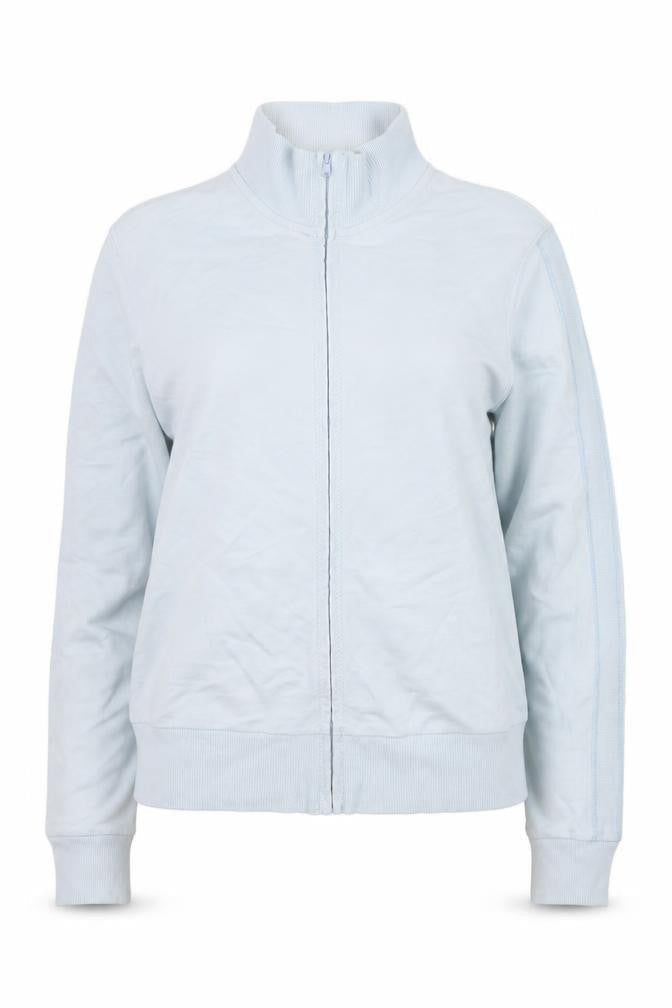 Marks & Spencer Women Blue Full Zip Cotton Jumper Size 14