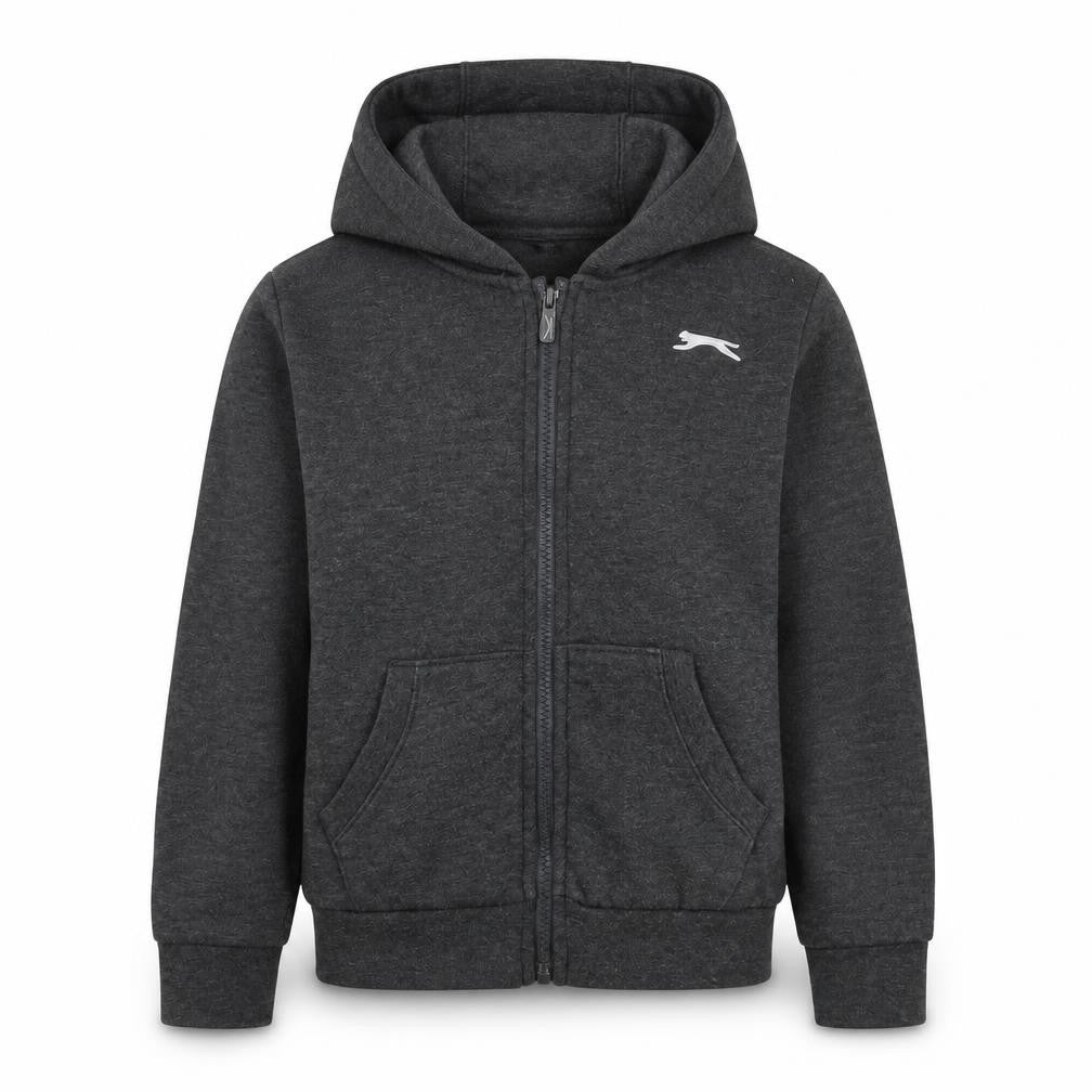 Slazenger Boys Grey Full Zip Fleece Hoodie 9-10 Years