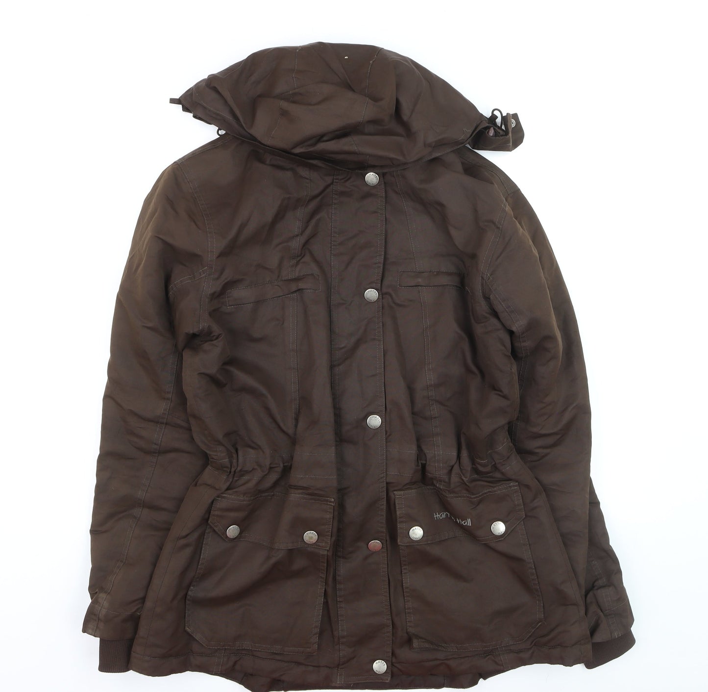 Harry Hall Women’s Brown Waterproof Hooded Parka Jacket M