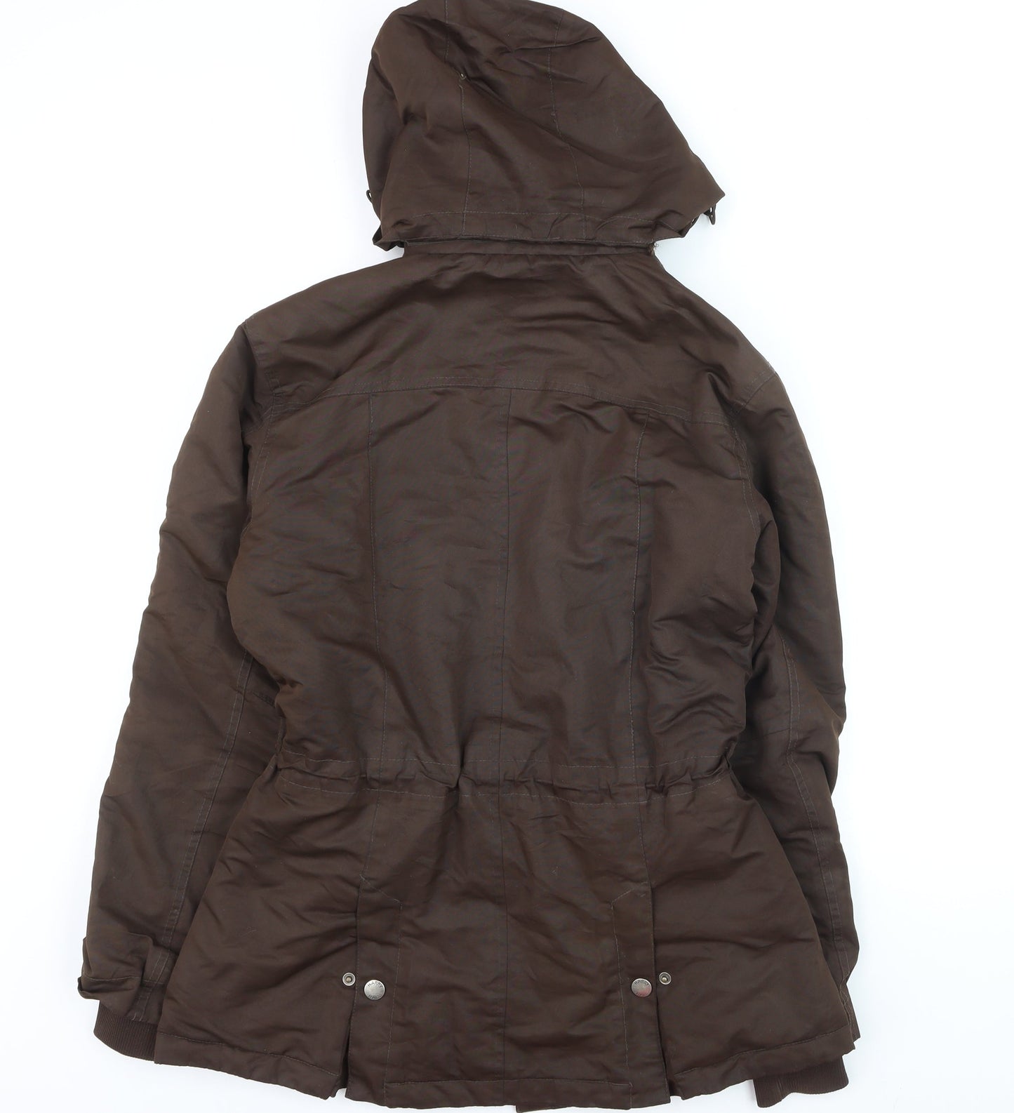 Harry Hall Women’s Brown Waterproof Hooded Parka Jacket M