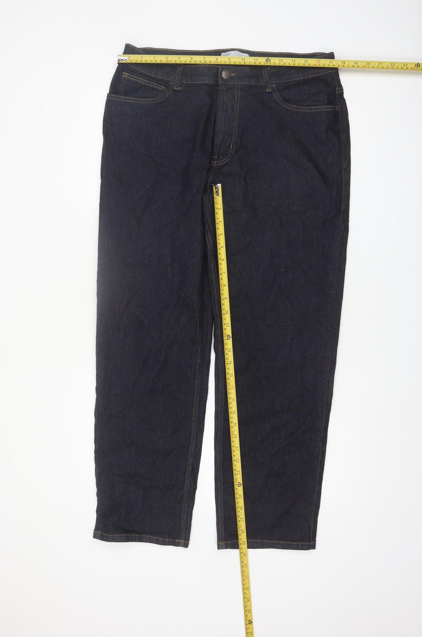 Denim Co Men's Blue Straight Fit Jeans W34 L32 Cotton Blend